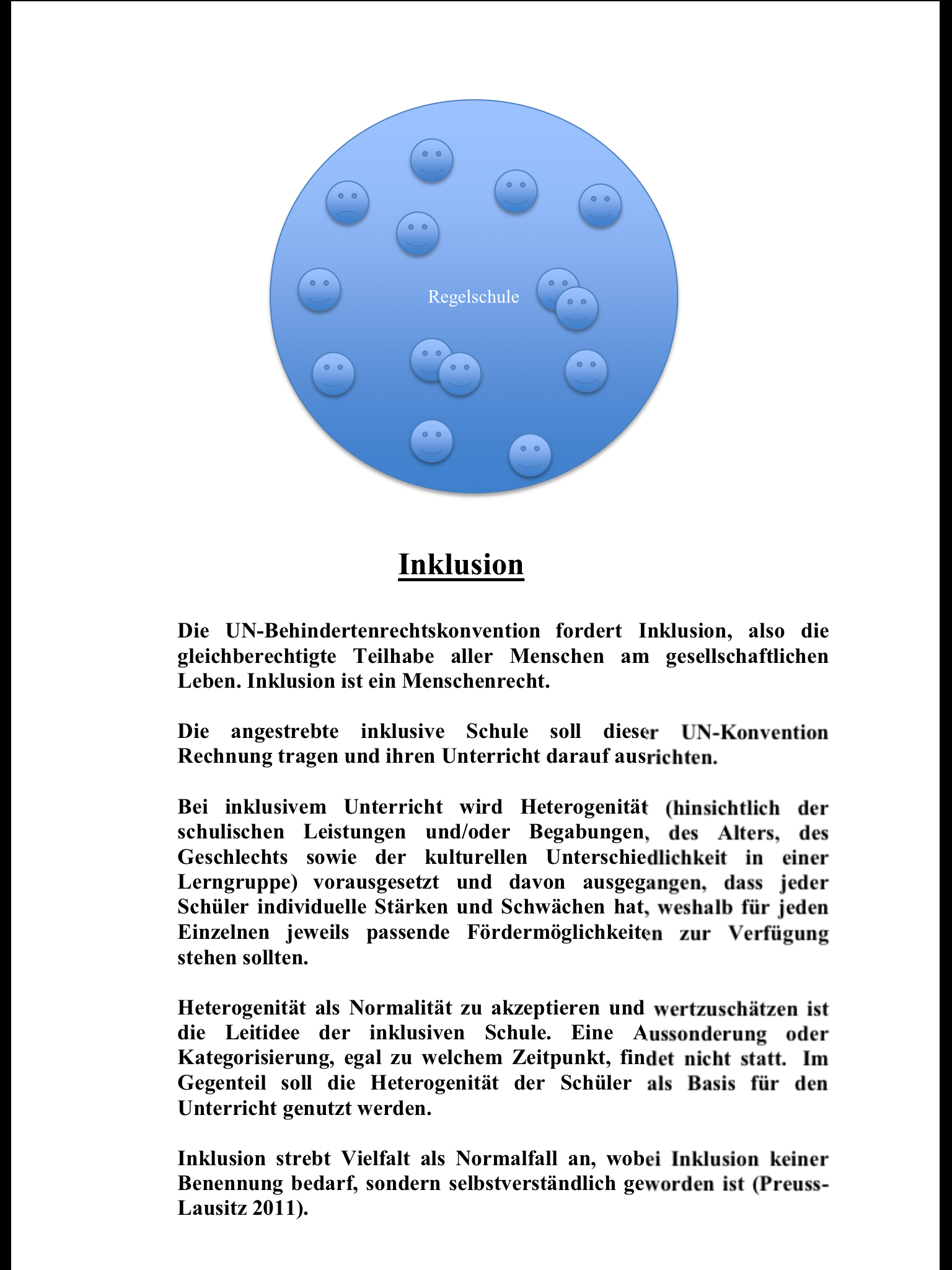 Grafik Inklusion statt Exklusion